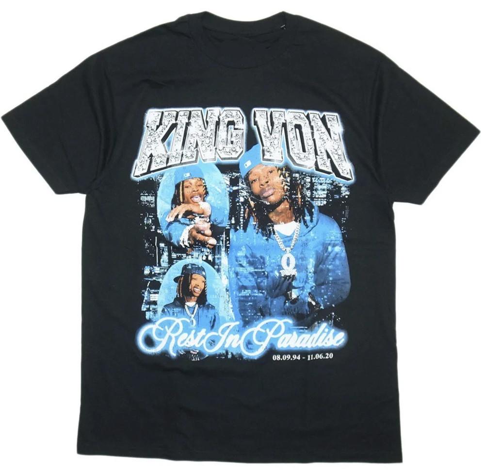 

King Von Покойся с миром Унисекс Футболка-трибьют для фанатов Все размеры S–4XL Унисекс Футболка S