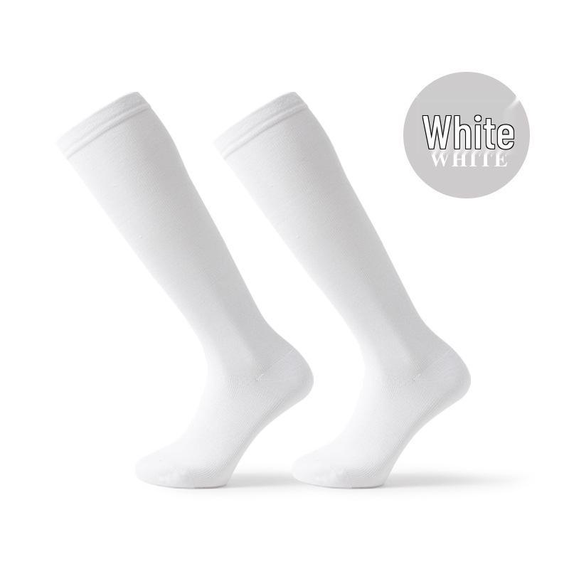 Unisex Elastic Compression Knee-High Socks for Outdoor Cycling, Running, and Fitness