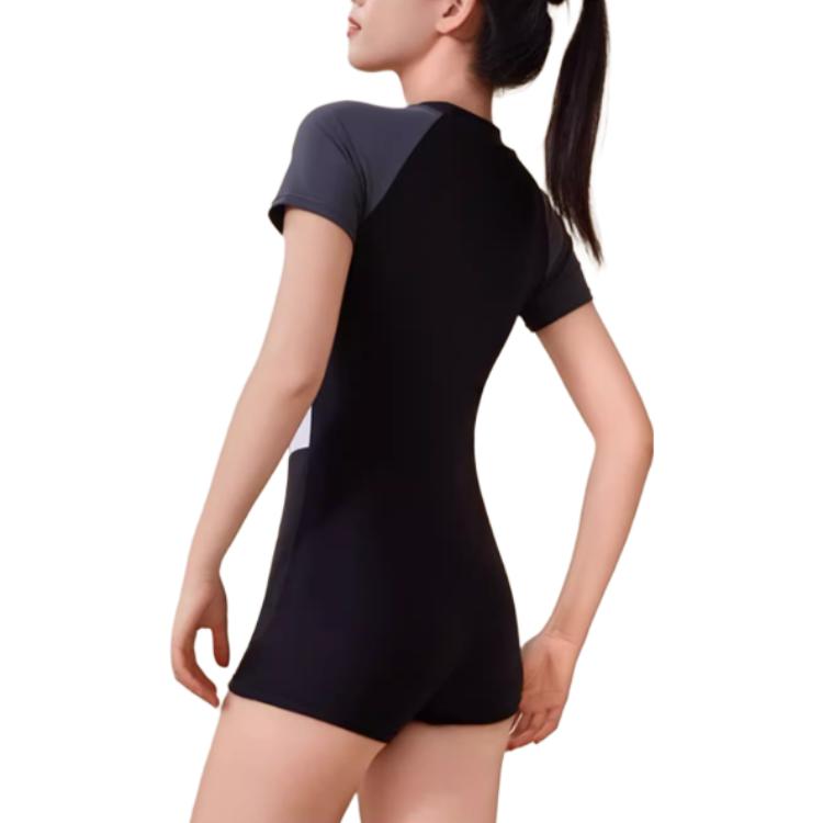 Li Ning One Piece Swimsuit Women's Black White LSYV463-1