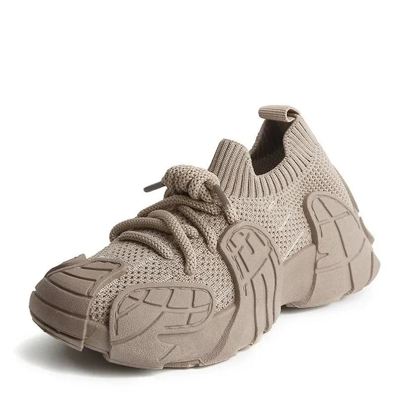 Spring Autumn Soft Soled Women Sneakers Elastic Casual Child Sneaker Fashion Versatile Girls Shoes Comfort Breathable Boy Shoe