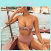 Premium Quality High Waist Swimwear For Women Featuring Elegant Push Up Padded Bikini Set