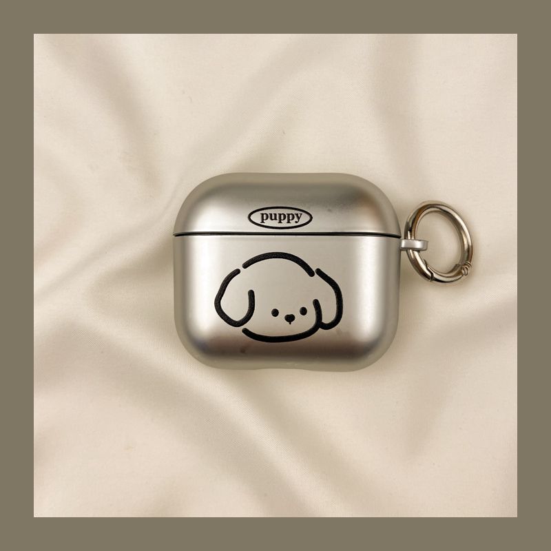 

Case Airpod3 for Apple Pro Earphone Case Second Generation Wireless Bluetooth Third Generation Aipods2 Generation Airpodpro Fifth Generation 5 AirPods Pro2 [Cute line puppy] send Hook