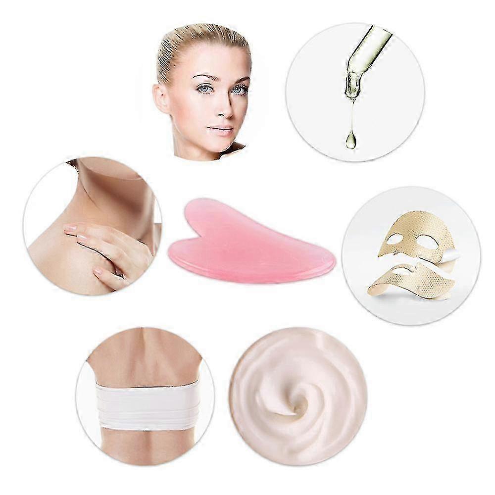 Jade Roller Gua Sha, Face Roller, Facial Beauty Roller Skin Care Tools, Rose Quartz Massager For Face, Eyes, Neck, Body Muscle Relaxing And Relieve