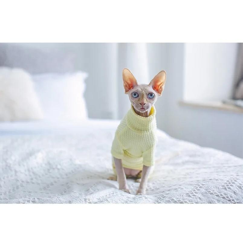 Sphynx Cat Clothes Autumn Winter Warm Pet Cat Jumpsuit Hoodies Soft Kitten Cat Pajamas Costumes For Sphinx Devon Cats