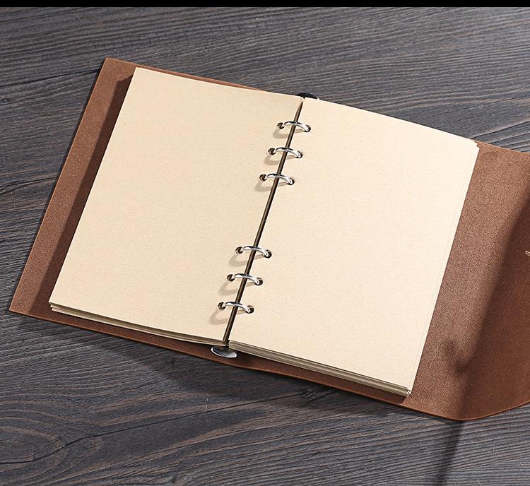 Maple Leaf Retro Kraft Paper Notebook: Simplistic Student Planner & Travel Diary