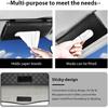 Car Tissue Holder, Leather Sun Visor Hanging Napkin Holder with Tissue Refill, Clip-On Visor Mask Dispenser Premium Paper Towels Case for Vehicles,