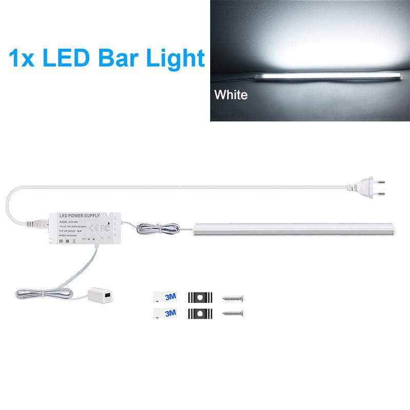 

AC220V светодиодный светильник для кухни, ручной датчик, барная лампа, высокая яркость, подсветка, светодиодная трубка для домашнего декора, гардероба 30cm