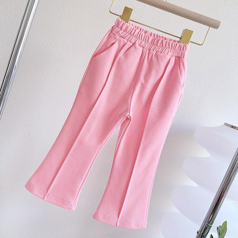 Spring-Style Baby Girl Babydoll Top & Long Pants Set