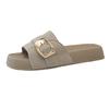 Comfortable Casual Slippers Women's Summer Outer Wear Square Slippers Women's Cool Slippers New