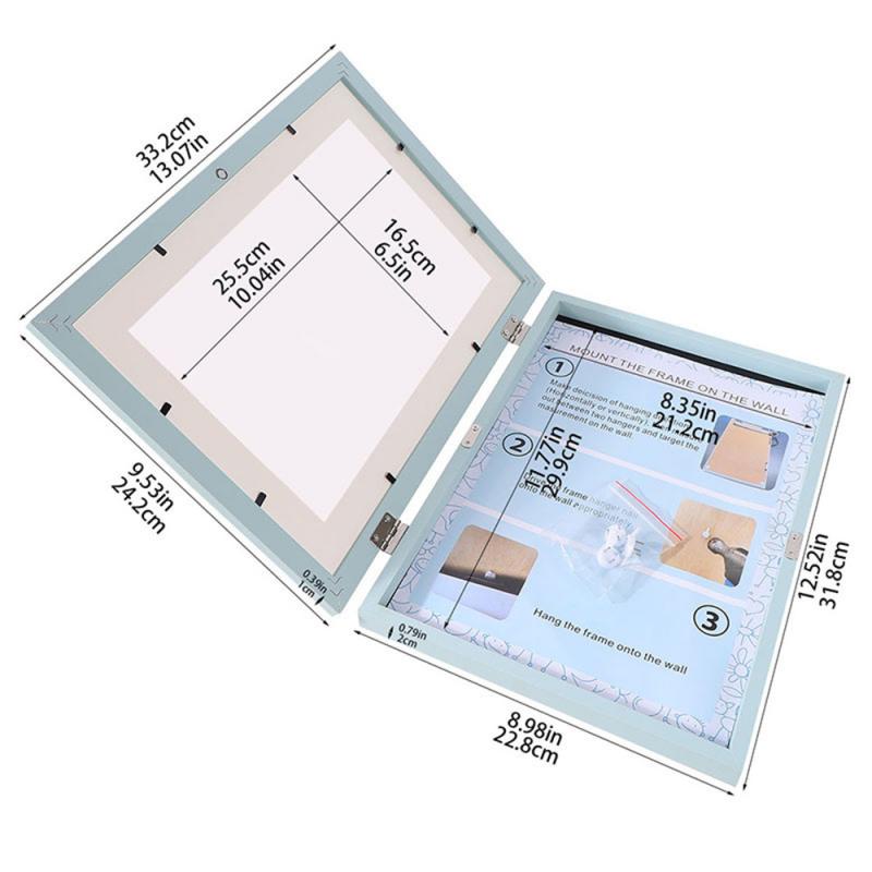 

Магнитный плакат Портативные украшения Тип с фронтальным открыванием Показ картин Простая домашняя обстановка Детское украшение для дома Мода 5 синий