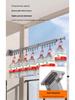 Wall-Mounted Retractable Aluminum Clothes Drying Rack for Balconies and Dorms