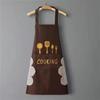Hand Towel Apron Waterproof Stain Home Kitchen Cooking Waist Korean Creative Cute Bear Hanging Neck Towel Apron Oversleeve