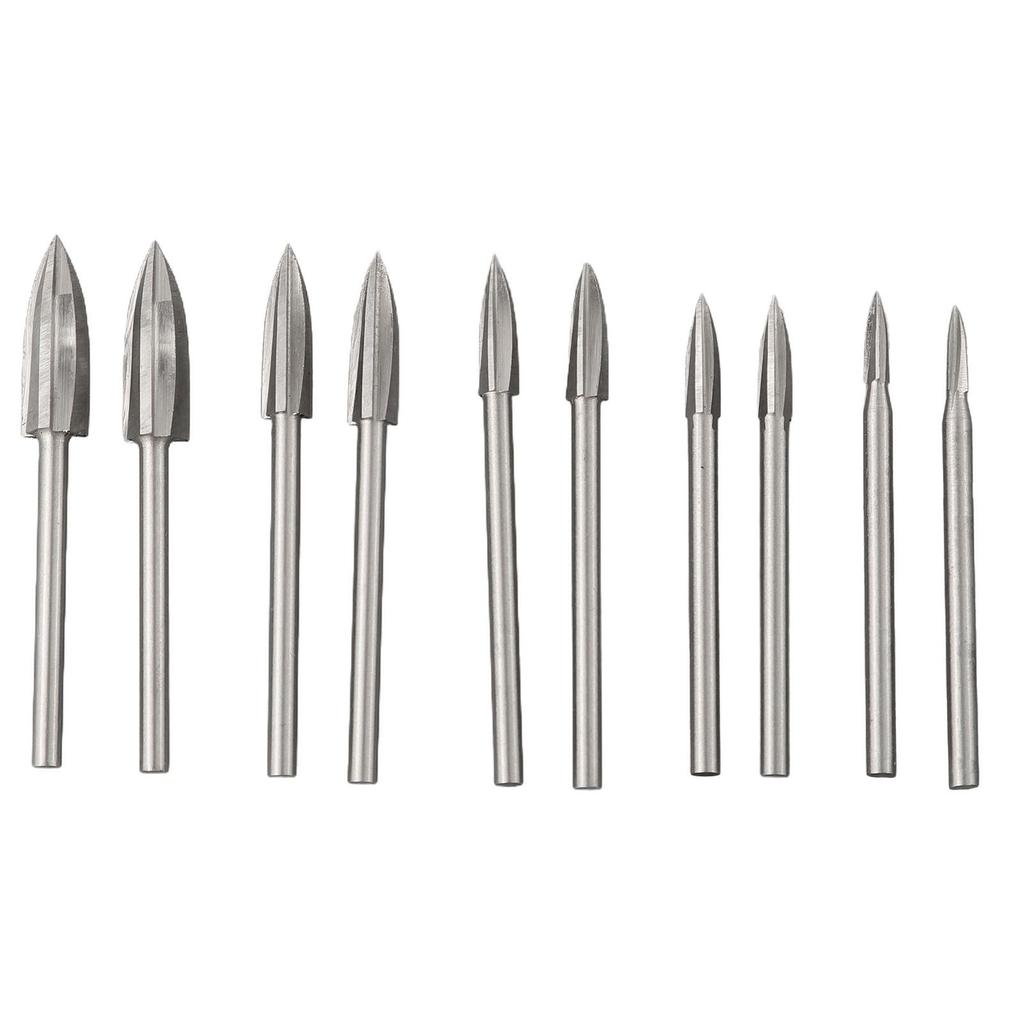 High Speed Wood For Carving Drill Bits 10Pcs for Rotary Tools and Grinders