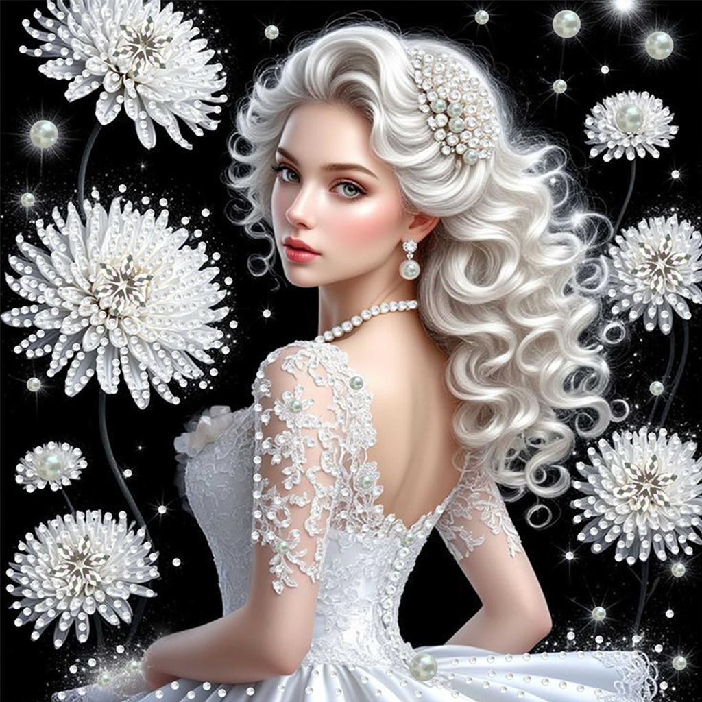 Schönheit Spezielle Form 5D DIY Teilbohrer Diamantmalerei Edelstein Kunst für Erwachsene DIY Geschenk Heimdekoration Kristall Diamant Kunst 30x30cm