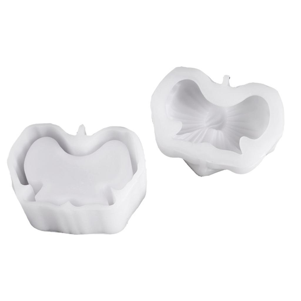 Bowknot Pumpkin Shaped Organiser Box Casting Mold Flexible Silicone Mold Tool For Cosmetics Office Supplies