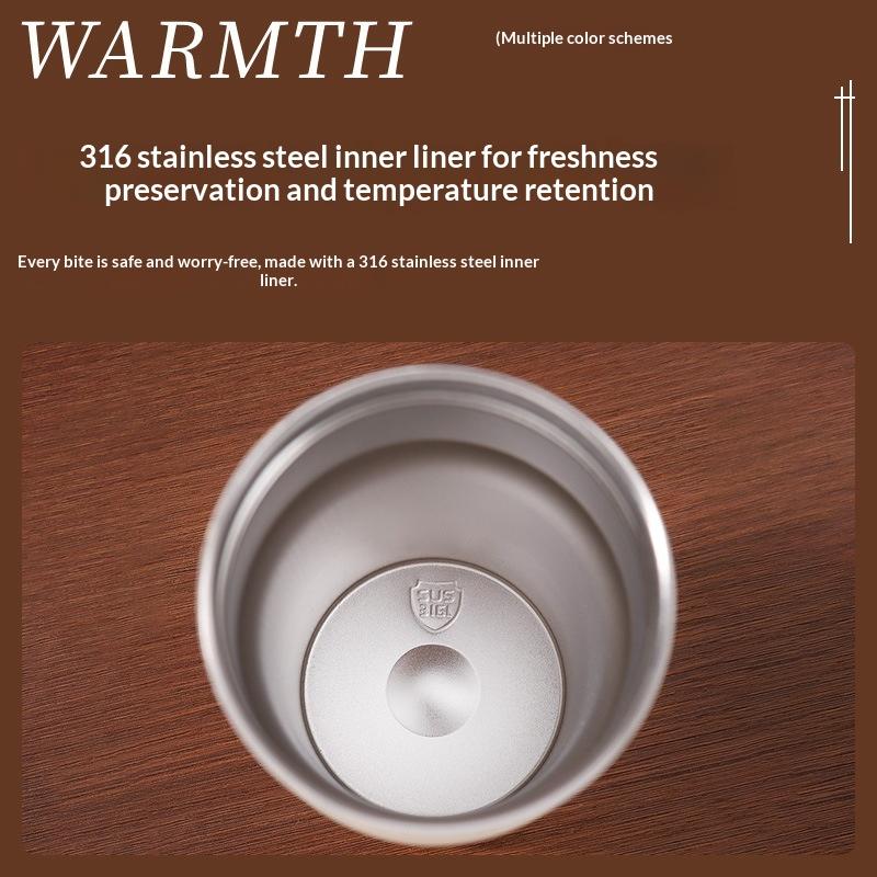 Hochwertiger Becher Heiß- und Kalt-Vakuumisolierter Becher Edelstahlbecher Tragbarer Wasserbecher