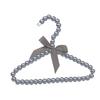 Modern Faux Pearl Hanger with Bow Non-slip Cute Bow-knot Small Clothes Rack
