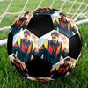 Ballon de Football en Salle Lamine Yamal Coloré Cousu à la Machine PVC Taille 5 Prêt pour l'Entraînement d'Équipe et la Compétition Durable Haut Rebond Cadeau Sportif Cool