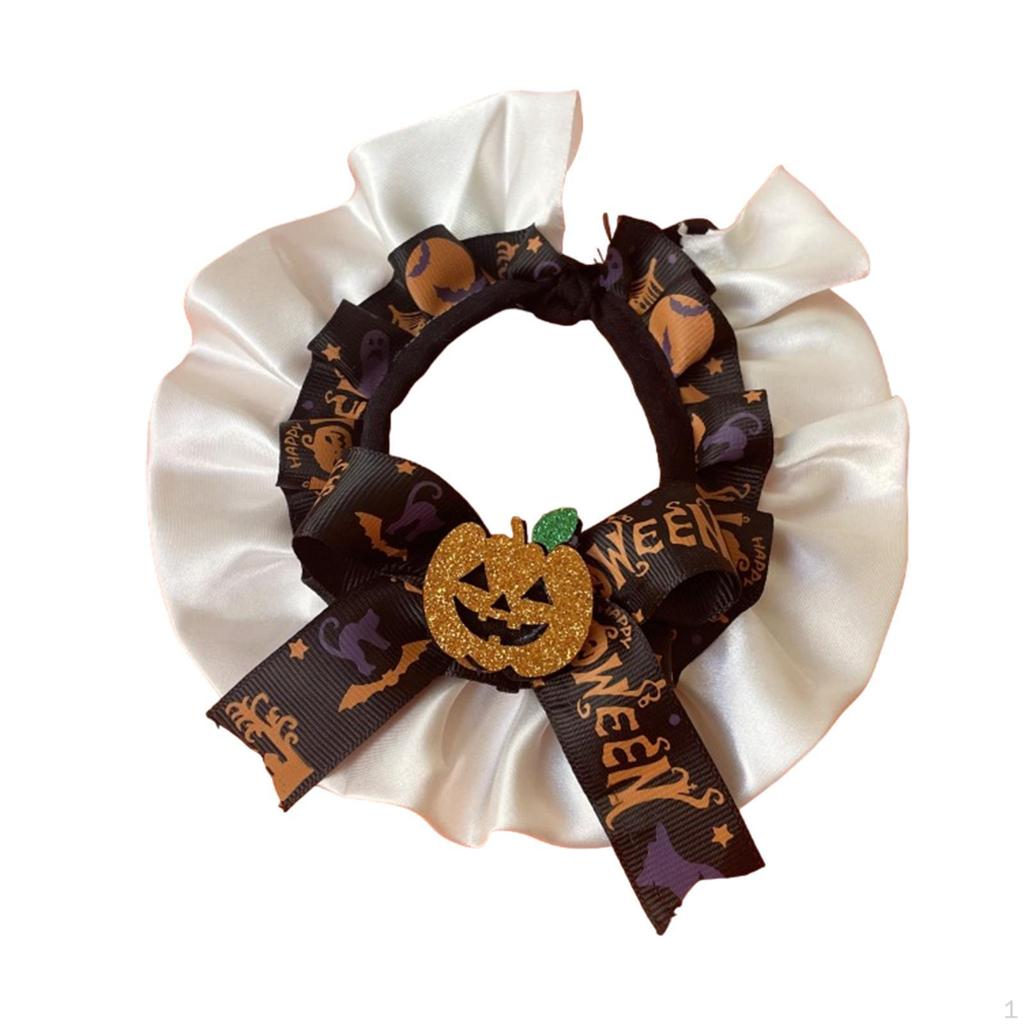 Decorative Collar for Pets Featuring Pumpkin Design Halloween