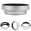 Universal Aluminium Alloy Portable Hollow Camera Bevel Lens Hood Shade Silver52mm