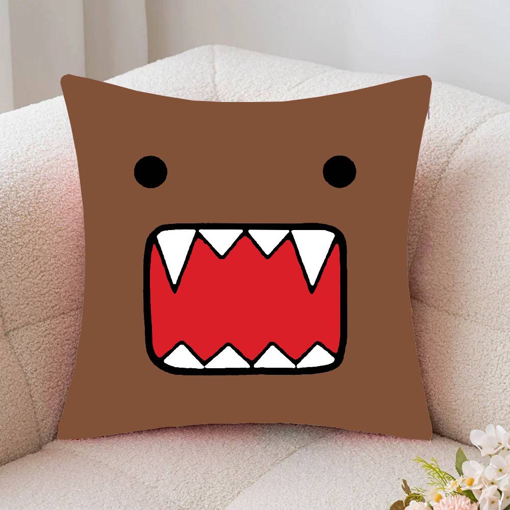 Classic Cartoon D-Domo Kun Pillow Case Fashion Square Pillowcase Bedroom Sofa Room Ins Decoration Leisure