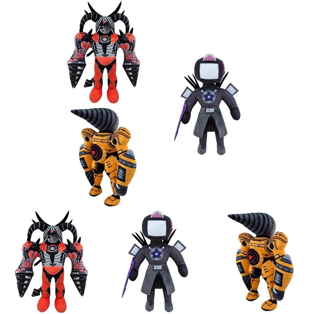 Skibidi Toilet Plush Soft Stuffed Toy For Kids And Adults Red Bull Demon Design