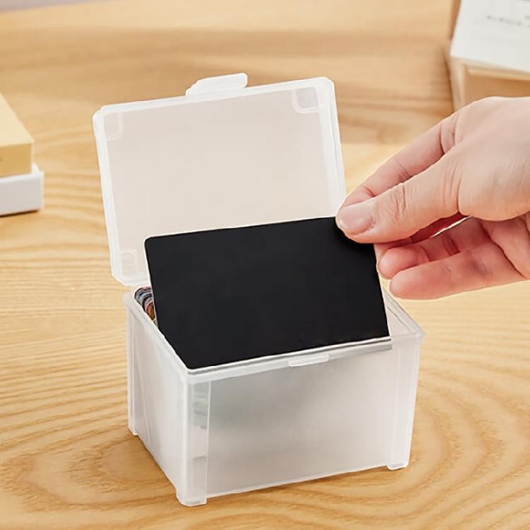 Clear Storage Box for Sports Cards Game Card Trading Card Case Card Storage Organizers Stackable Playing Card Deck Box
