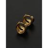 Oval Surface Onetouch Earrings