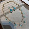 Italian Seiko Simple High-End Ice Flower Zirconium Vintage High Jewelry Set Paraipa Necklace Ear