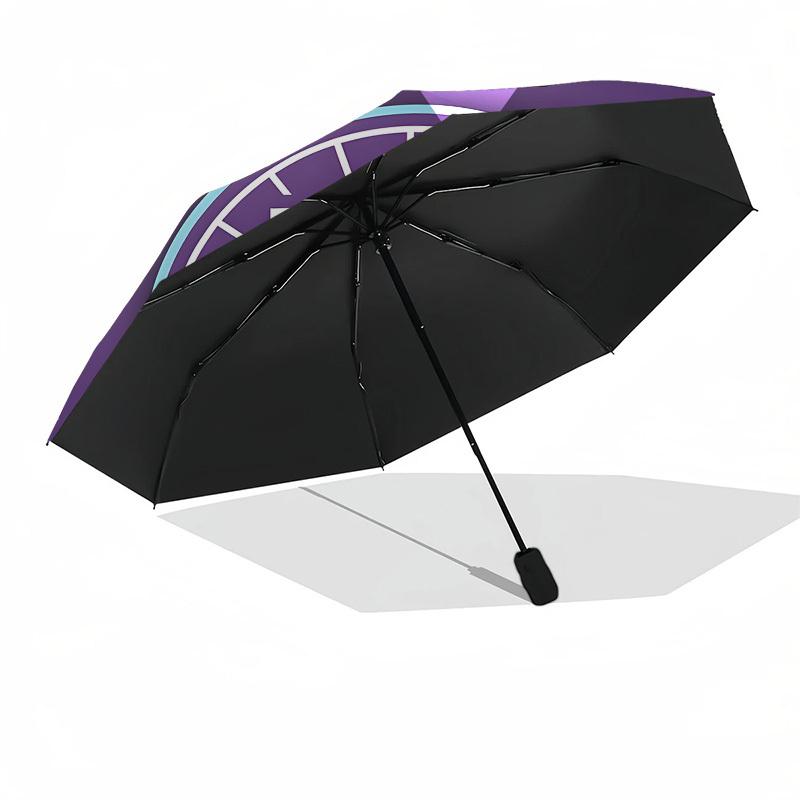 Mazatlán Futbol Club, Logo Automatic Opening and Closing, 8 Rib Structure Portable Umbrella, Suitable for Men and Women In All Seasons  Perf