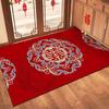 Festive Red Wedding Entrance Mat: Water-Absorbing, Anti-Slip Door Mat