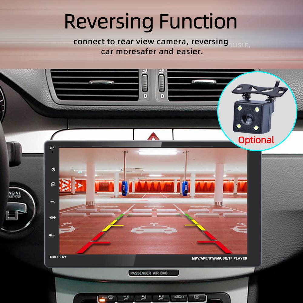 TOYOUSONIC 1 Din Car Radio MP5 Multimedia Player 9" Touch Screen Carplay FM Bluetooth USB BT Mirror Link Android Auto Radio