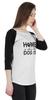 Inkmeso Women Raglan 3 4 Sleeves Tshirt    Home Is Where The Dog Is   Shirt For Dog Lover Graphic