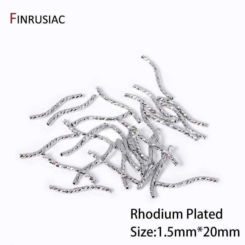 

Wholesale 14/18K Gold Plated Brass 20/30mm S Shape Long Curve Tube Beads Connectors For Jewelry Making DIY Beading Accessories 30 pieces