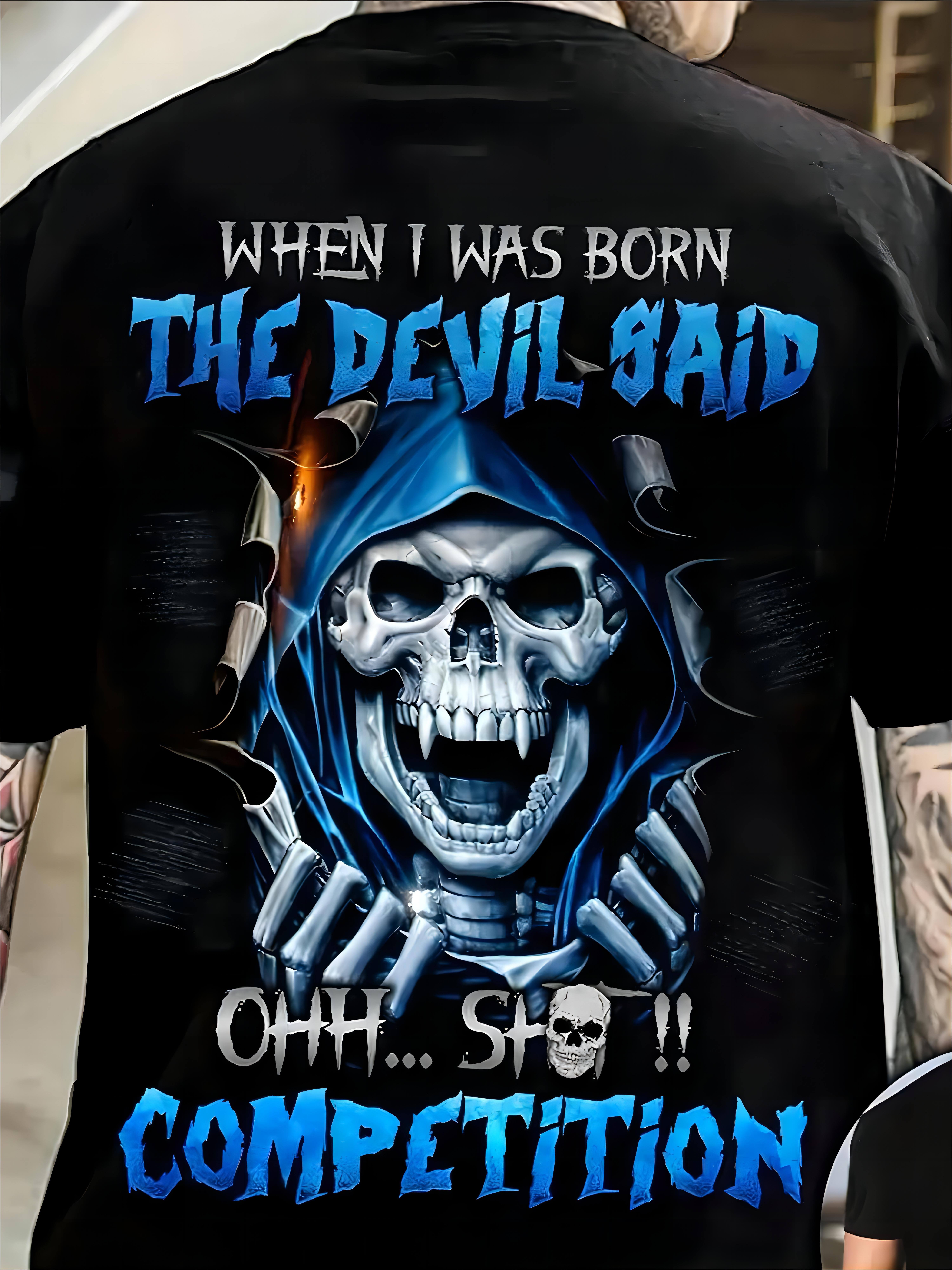 Men s Skull 3D Print T-Shirt M