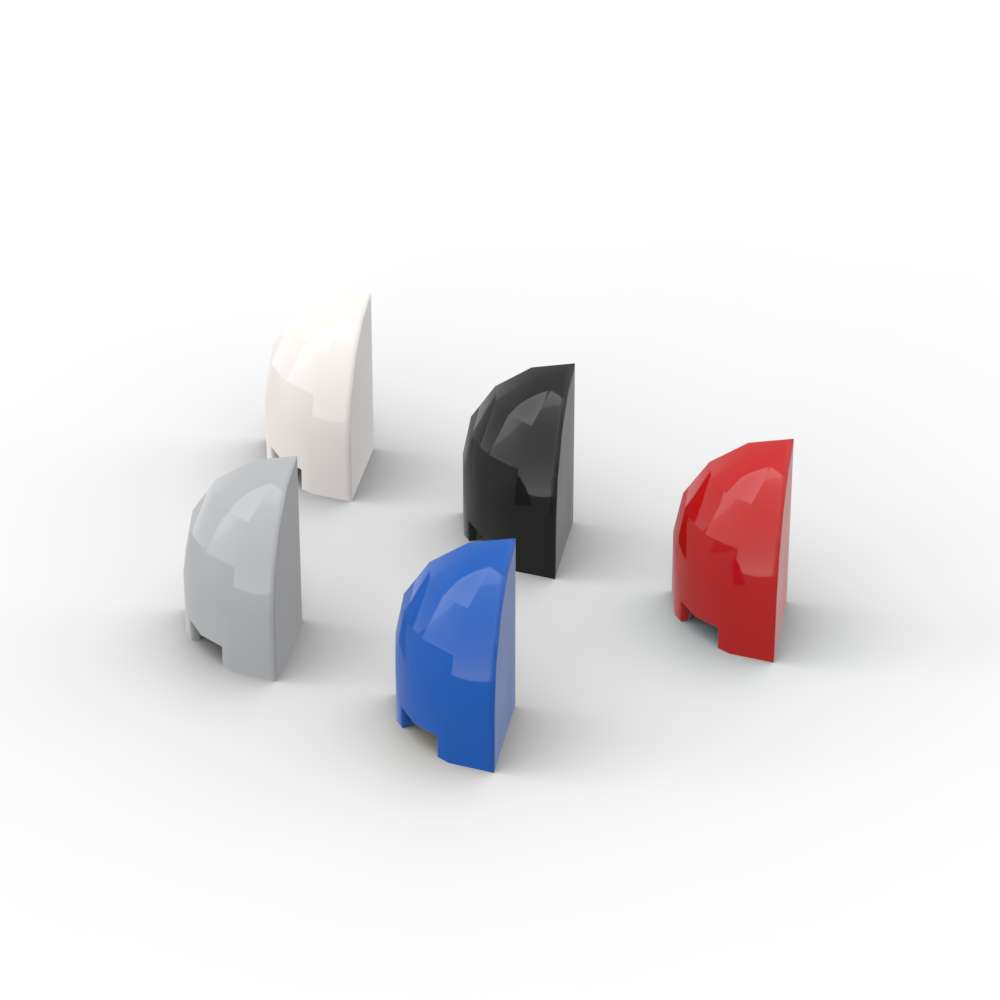 

MOC 10PCS 1871 Slope Curved 1x1x1 1/3 Corner Round Construction Blocks House Castle Instructive Assemble Toy Children Birth Date Gifts -A5744