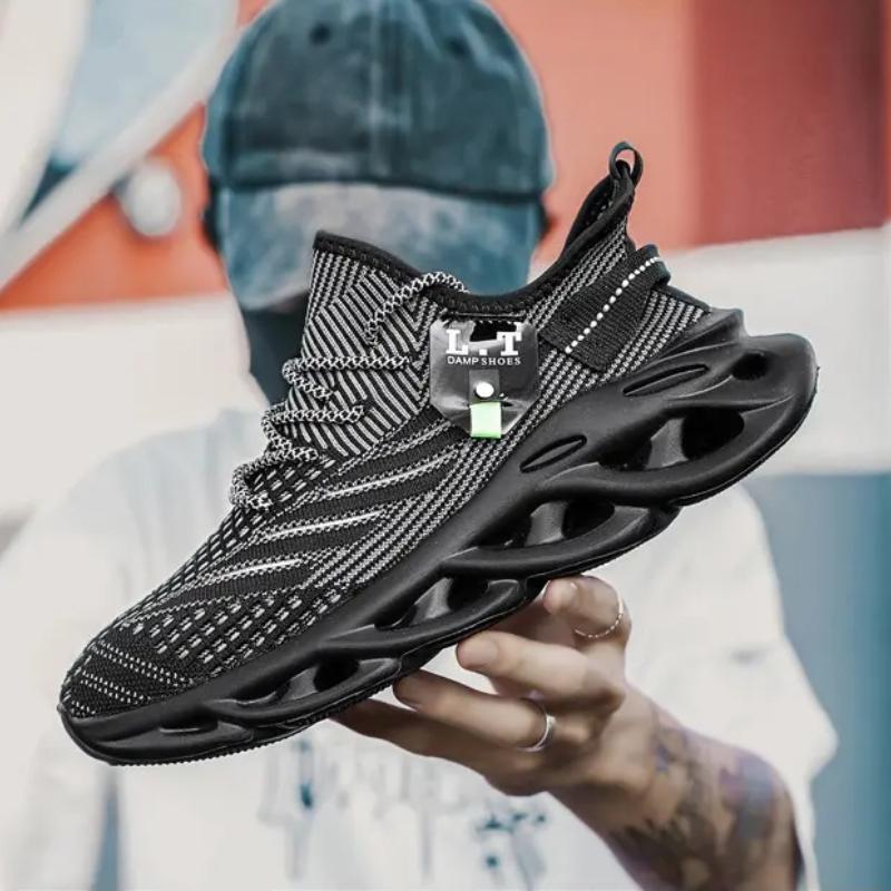 2025 New Men's Mesh Athletic Sneakers Lightweight Breathable Sport Shoes Outdoor Running Tennis Anti Slip Summer Casual Footwear