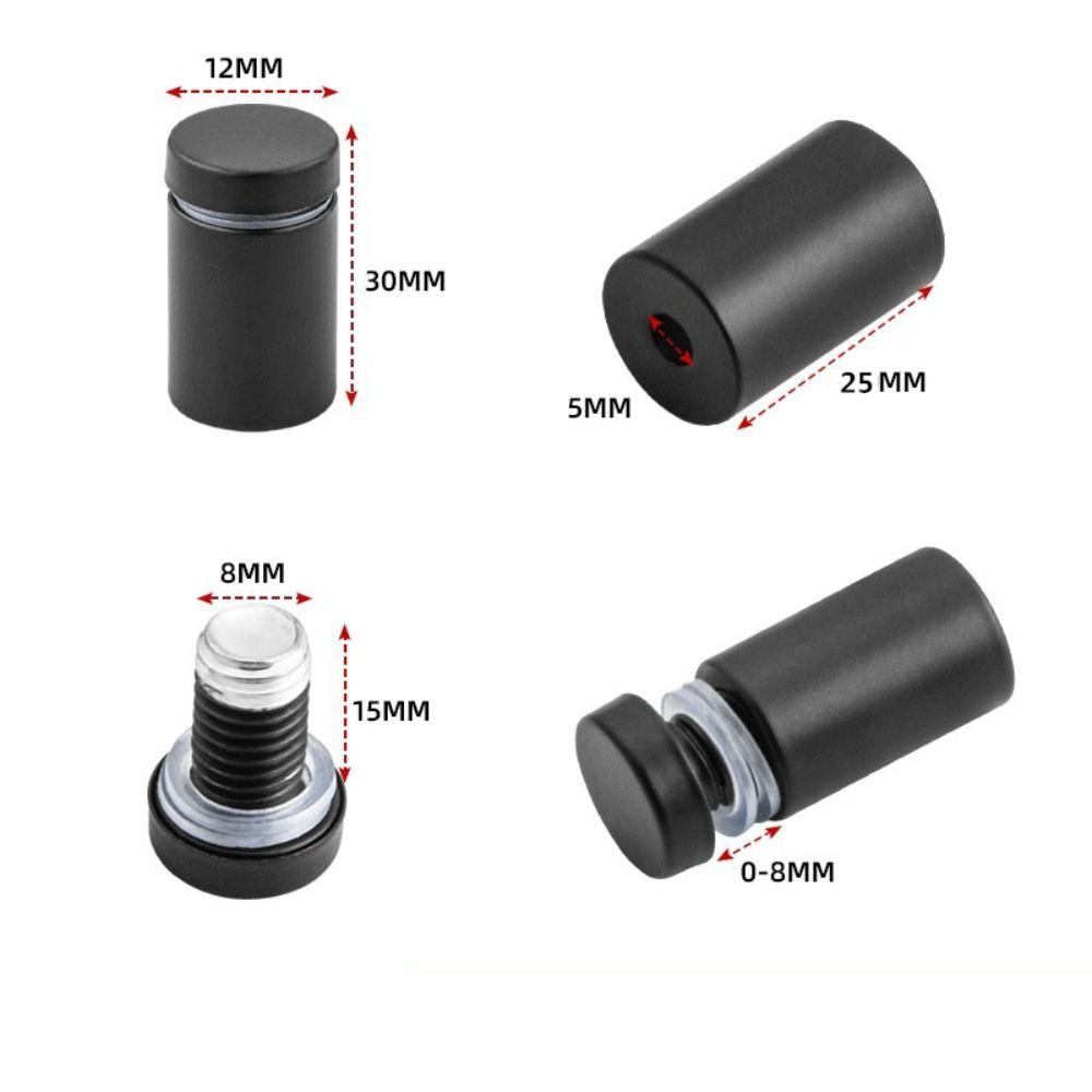 4pcs Silver/gold/black Acrylic board screws Ceramic tile glass screws Advertising board