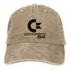 Cappellini da Baseball Vintage Commodore 64 Merch Per Unisex Cappelli Lavati Vintage C64 Retro SID Amiga Cappellino Cappello da Papà Regolabile