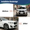 Voor BMW X1 U11 Sportversie 2023 2024 Auto Voorbumper Spoiler Lip Splitter Beschermhoes Carrosserie Decoratie Modificatiekit