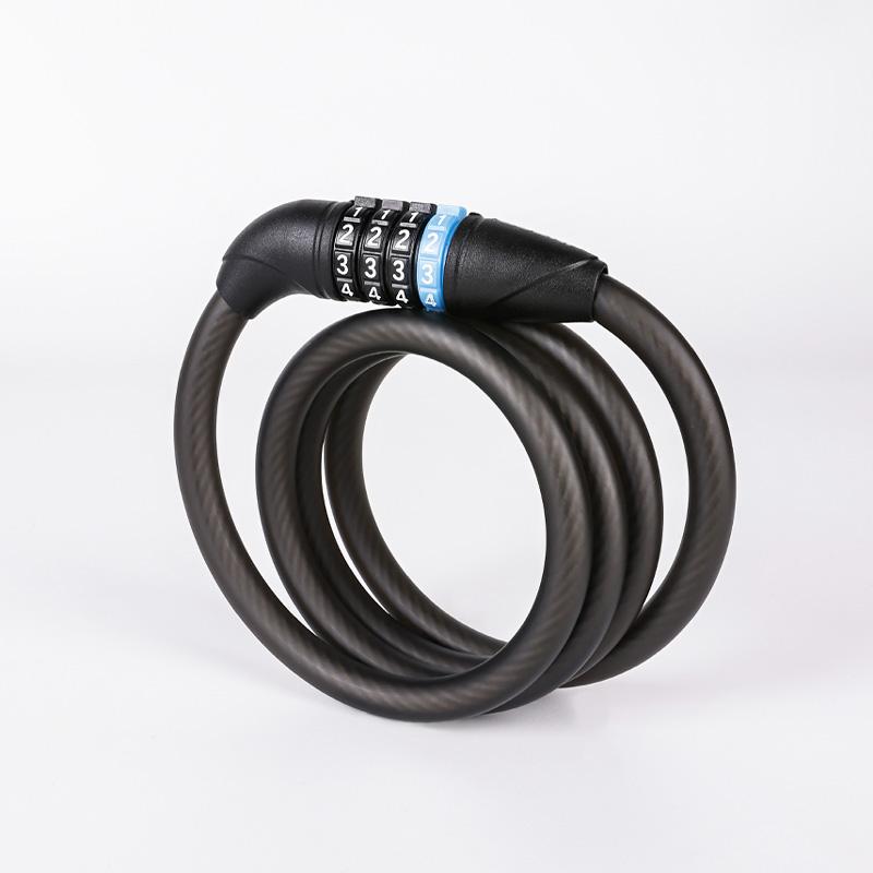 

ESLNF Four-digit Password Combination Lock for Road Bikes and Mountain Bikes Portable Bicycle Steel Cable Lock Bicycle Lock