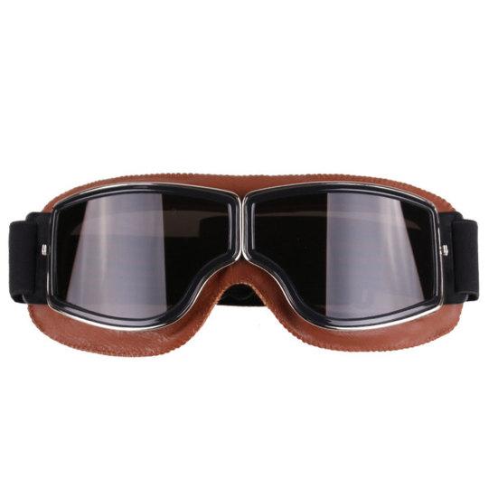 Universelle winddichte Vintage-Motorradbrille für den Außenbereich, Motorradhelm-Brille