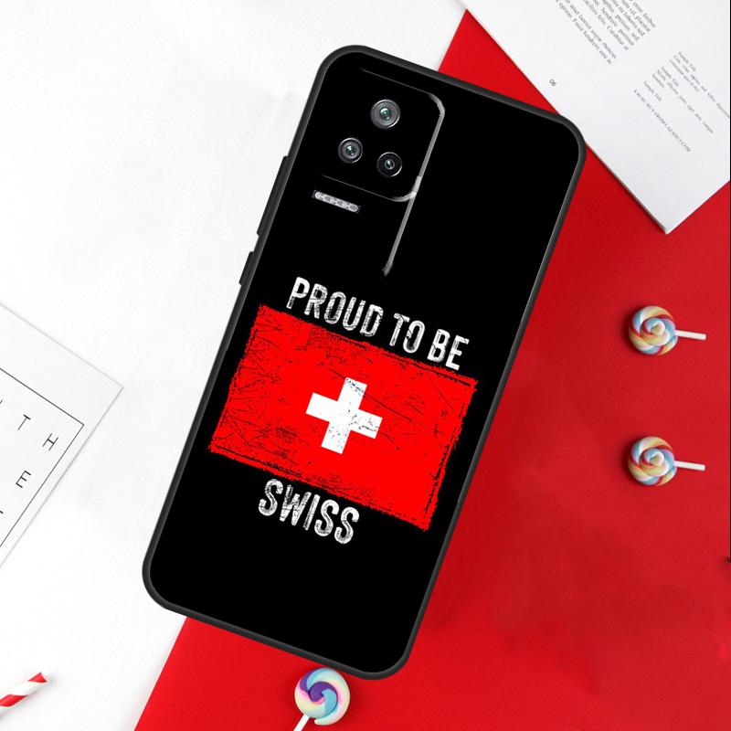 Switzerland Swiss Flag Cover For Xiaomi 14T 11T 12T 13T Pro 13 14 15 Ultra POCO X7 Pro X3 X5 X6 F5 F6 M6 Pro Case