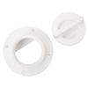 White Transom Drain Plug Nylon Scupper Drain Valve Boat Drain Plug Kit  Marine Drainage