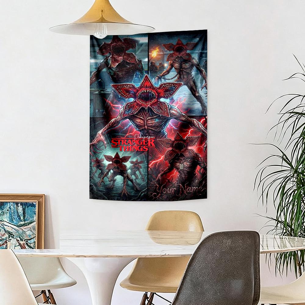 Stranger Things Custom Wall Tapestry Aesthetic Wall Tapestry Vibrant Fade-Resistant Print Great for Office Wall All-Season Use Housewarming Gift