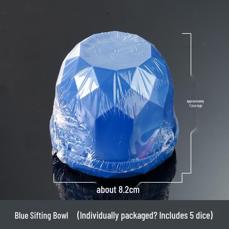 

Diamond-Shaped Dice Shaker Set with Base & Stopper for Bars & KTV