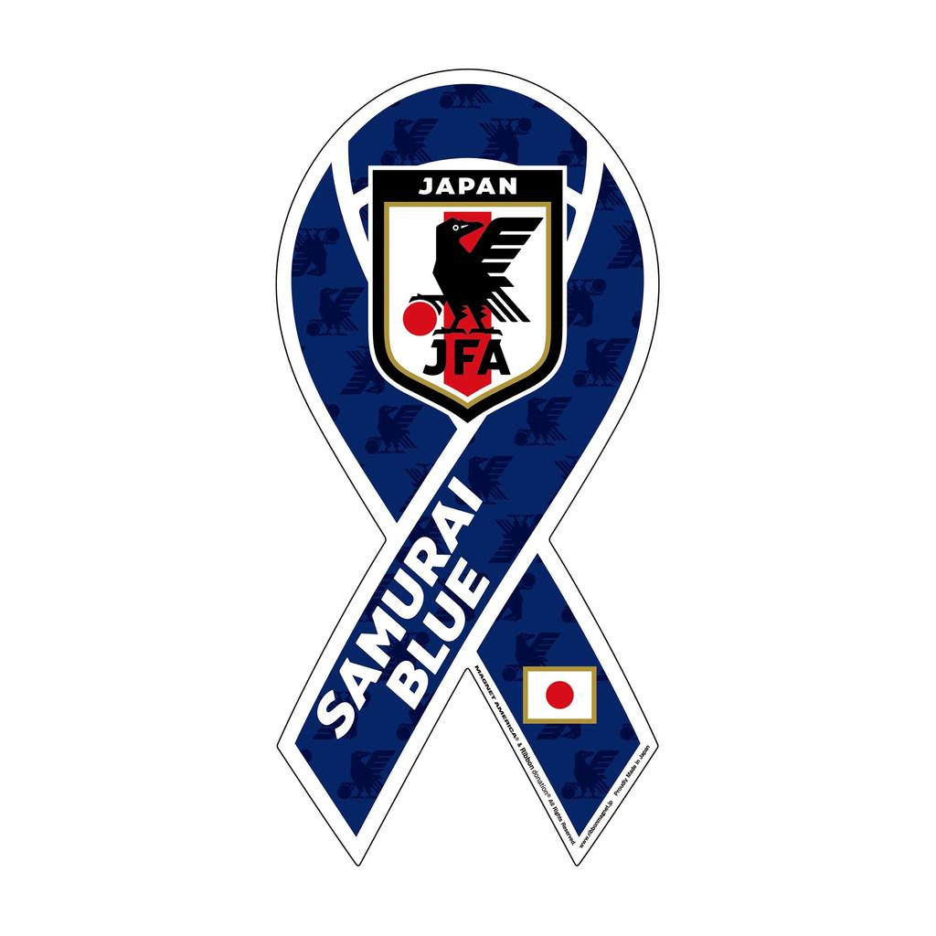 Japan National Soccer National Team Officially Licensed Goods RibbonMagnet Blue