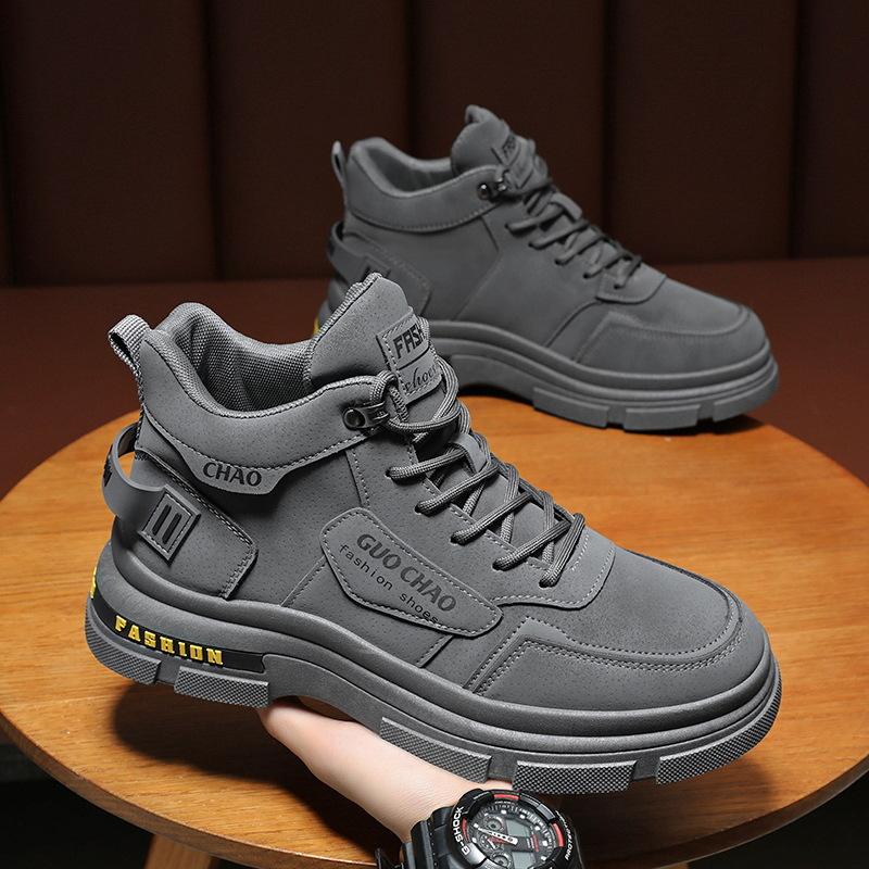 

Модная мужская обувь весна-осень, новые дышащие туфли-карго, универсальные нескользящие износостойкие рабочие туфли для мужчин H990 44 серый