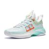 Anta ZUP Salad Cushioning Slip Resistant Abrasion Resistant Low top Basketball Shoes Men's Orange Green 912331105S-1