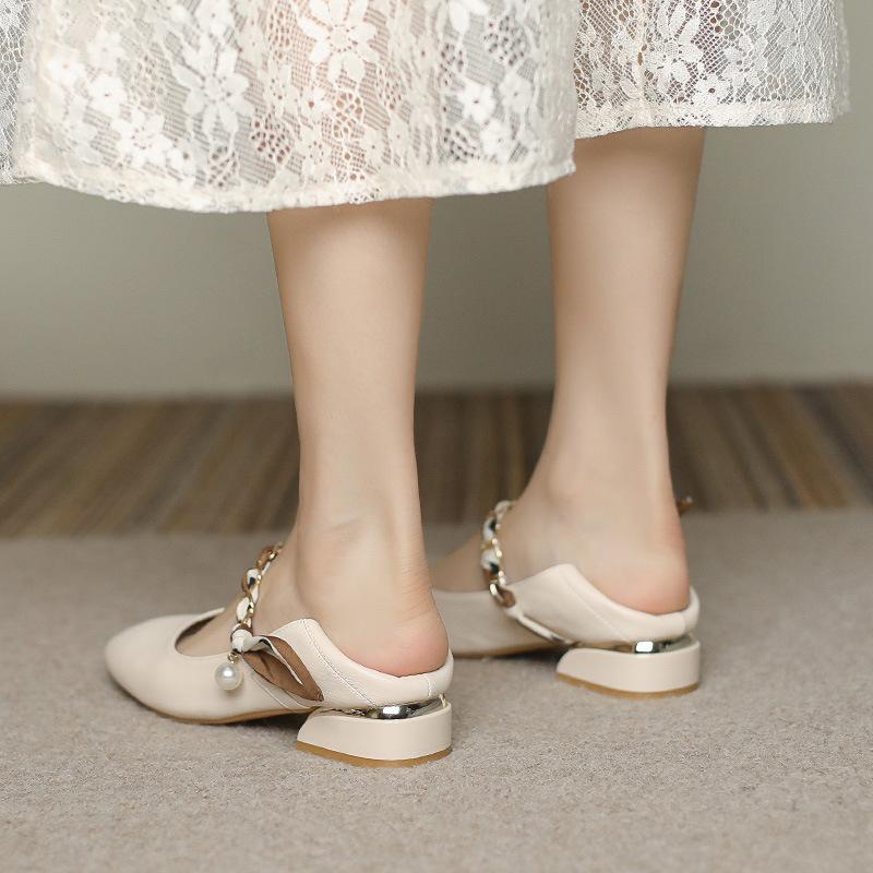 

Кожаные туфли на плоской подошве для женщин Хуэйчжоу Su Yinyin виноградная мать те же одинарные туфли весна новые туфли Мэри Джейн женские 34 абрикосовый